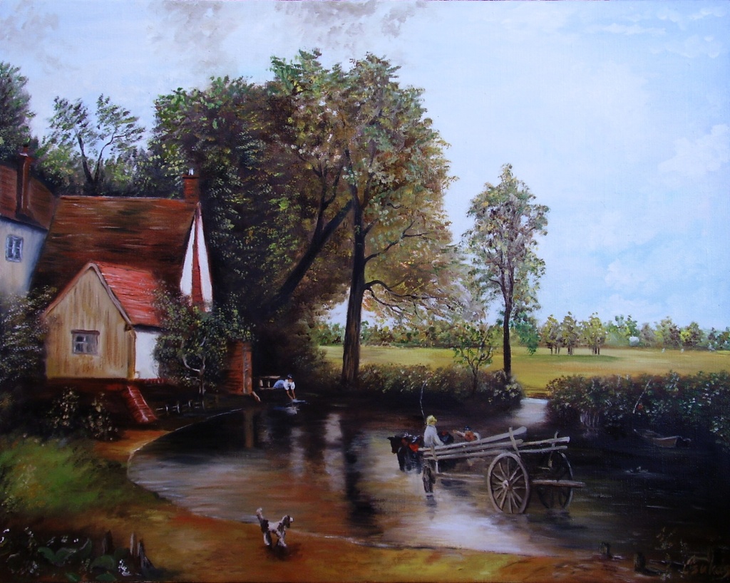john Constable - Vozík na seno